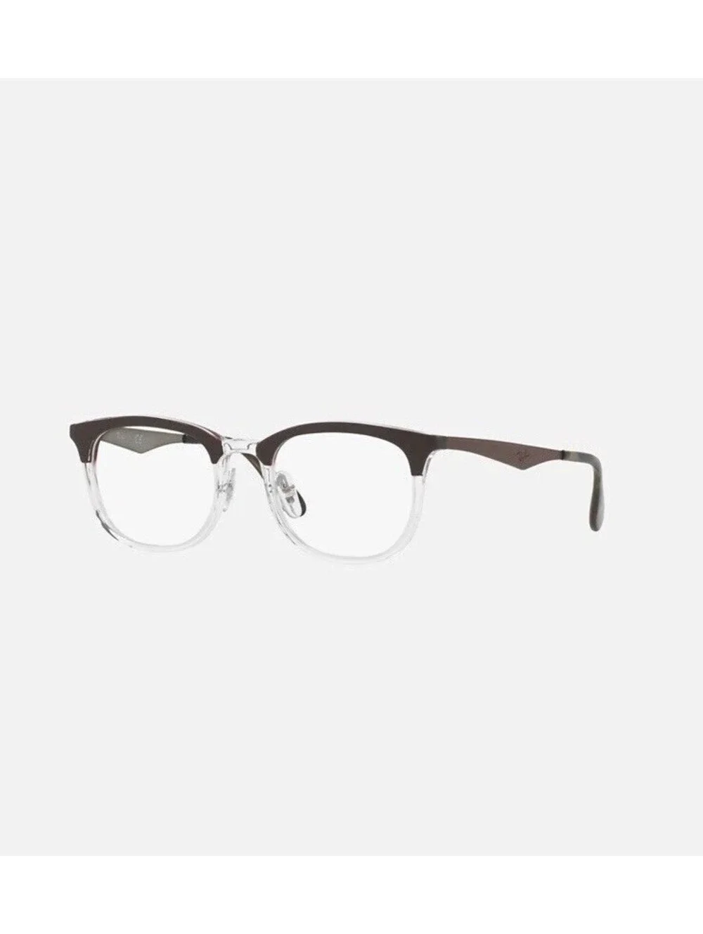 Ray Ban RB7112 5685 53-20-145 Brown & Clear Eyeglasses Frames Only EUC